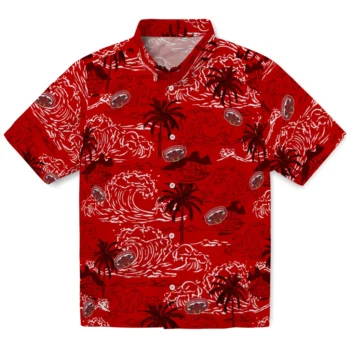 jacksonville state gamecocks wave palm red hawaiian shirts best selling