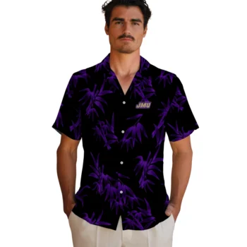 james madison dukes bamboo branches purple black hawaiian shirts fashion forward