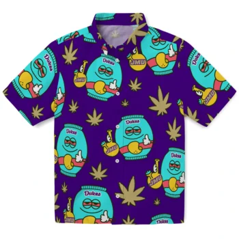james madison dukes bong smile purple hawaiian shirts best selling