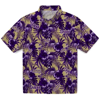 james madison dukes hibiscus exotic purple hawaiian shirts best selling