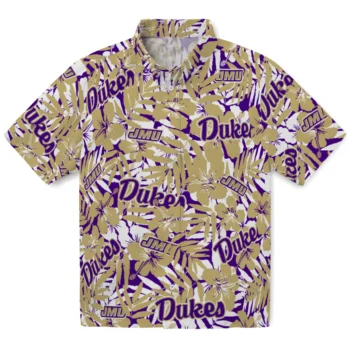 james madison dukes hibiscus overlay hawaiian shirts best selling