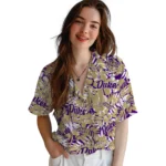 James Madison Dukes Hawaiian Shirt – Hibiscus Overlay