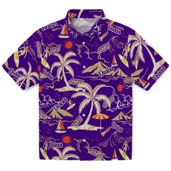 james madison dukes palm tree island purple hawaiian shirts best selling