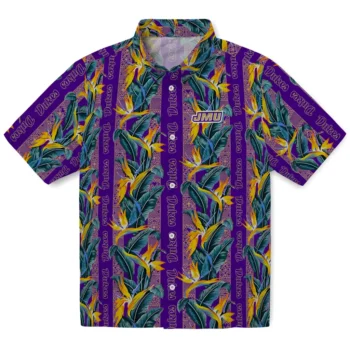 james madison dukes paradise vines purple hawaiian shirts best selling