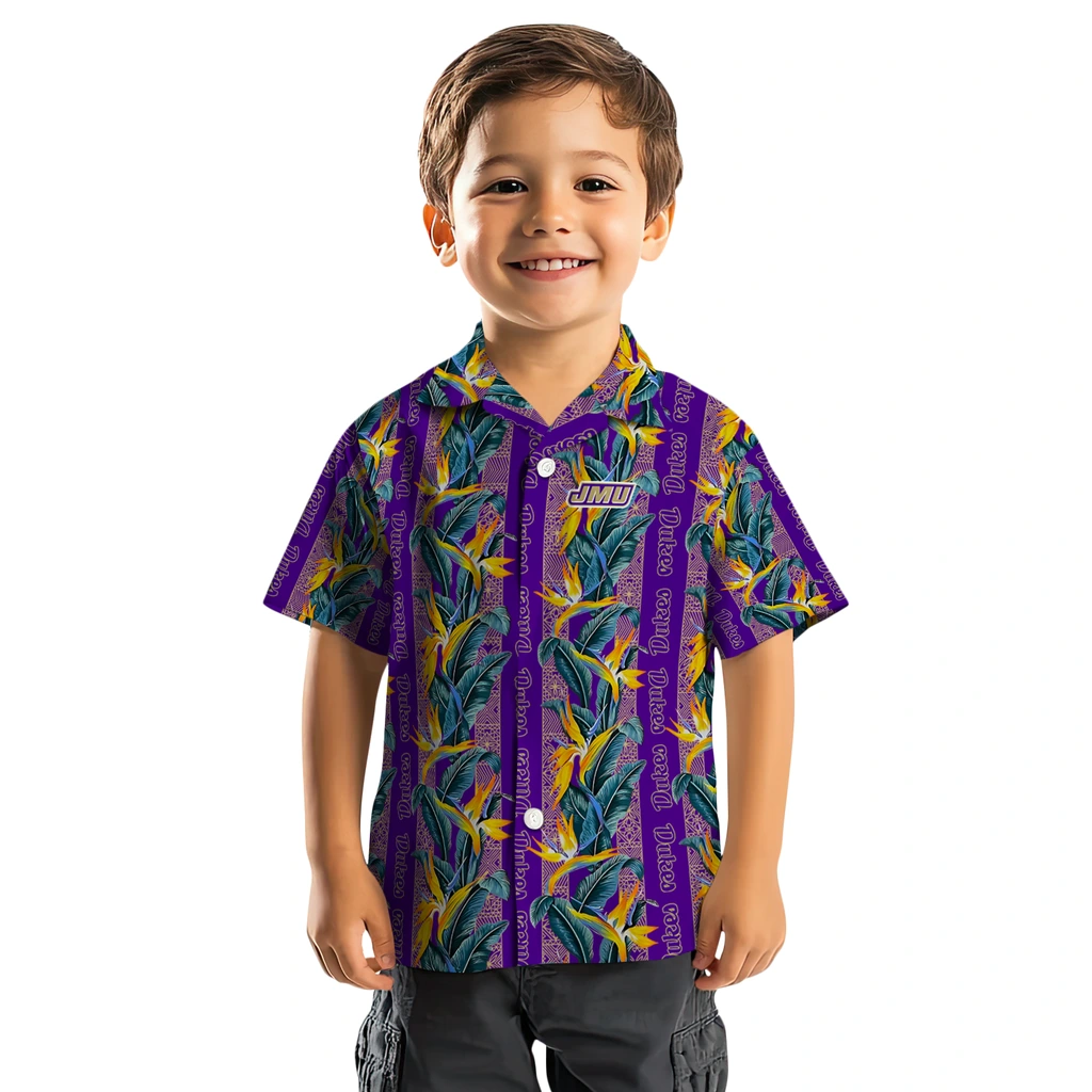 James Madison Dukes Hawaiian Shirt - Paradise Vines james madison dukes paradise vines purple hawaiian shirts top rated