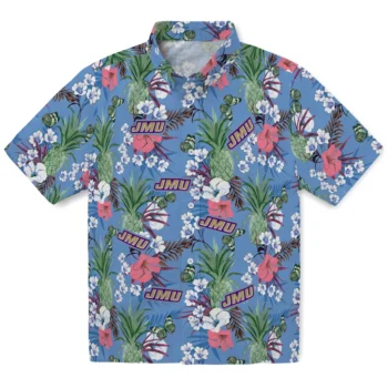 james madison dukes pineapple bouquet best sky blue hawaiian shirts best selling