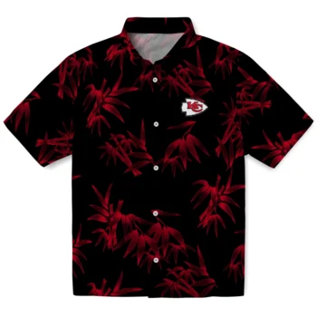kansas city chiefs bamboo branches red black hawaiian shirts best selling