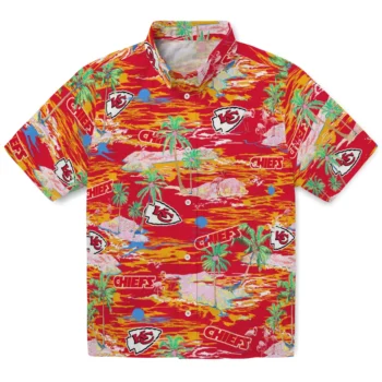 kansas city chiefs flamingo retreat red hawaiian shirts best selling
