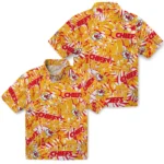 Kansas City Chiefs Hawaiian Shirt – Hibiscus Overlay