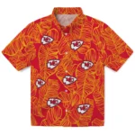 Kansas City Chiefs Hawaiian Shirt – Leaf Outline