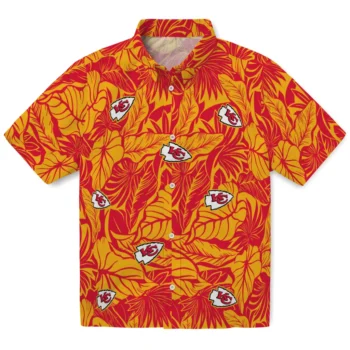 kansas city chiefs monstera layer red hawaiian shirts best selling