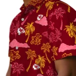 Kansas City Chiefs Hawaiian Shirt – Palm And Clouds