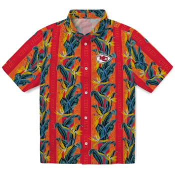 kansas city chiefs paradise vines red hawaiian shirts best selling