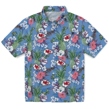 kansas city chiefs pineapple bouquet best sky blue hawaiian shirts best selling