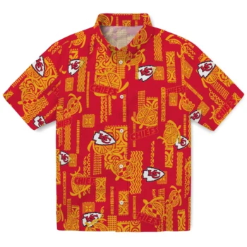 kansas city chiefs turtle lines red hawaiian shirts best selling