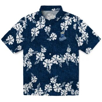 kansas city royals hibiscus petals royal blue hawaiian shirts best selling