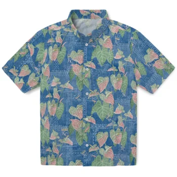 kansas city royals anthurium overlay royal blue hawaiian shirts best selling