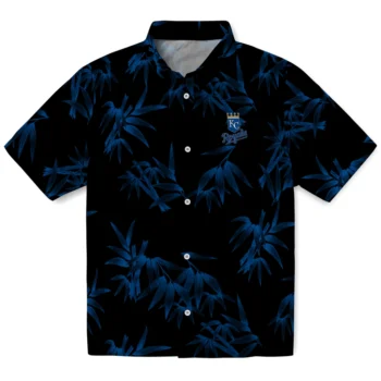 kansas city royals bamboo branches royal blue black hawaiian shirts best selling