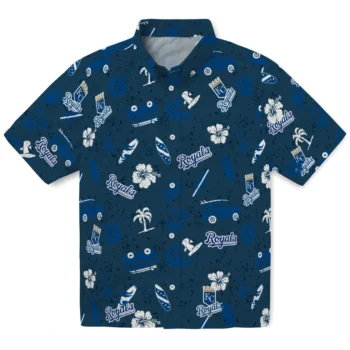 kansas city royals beach vibe navy hawaiian shirts best selling