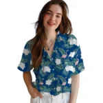 Kansas City Royals Hawaiian Shirt – Flamingo and Hibiscus