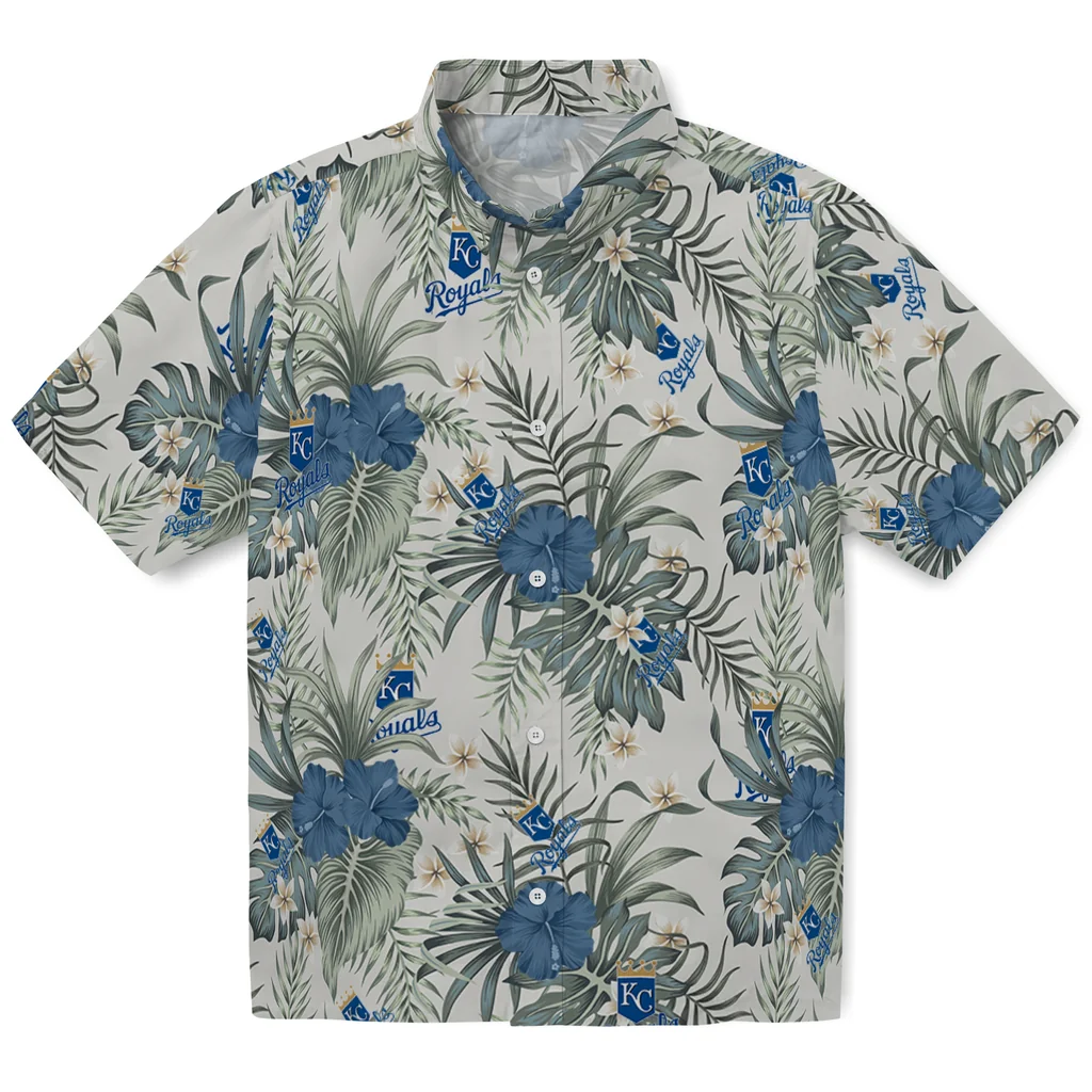 Kansas City Royals Hawaiian Shirt - Hibiscus Designs kansas city royals hibiscus designs beige hawaiian shirts best selling