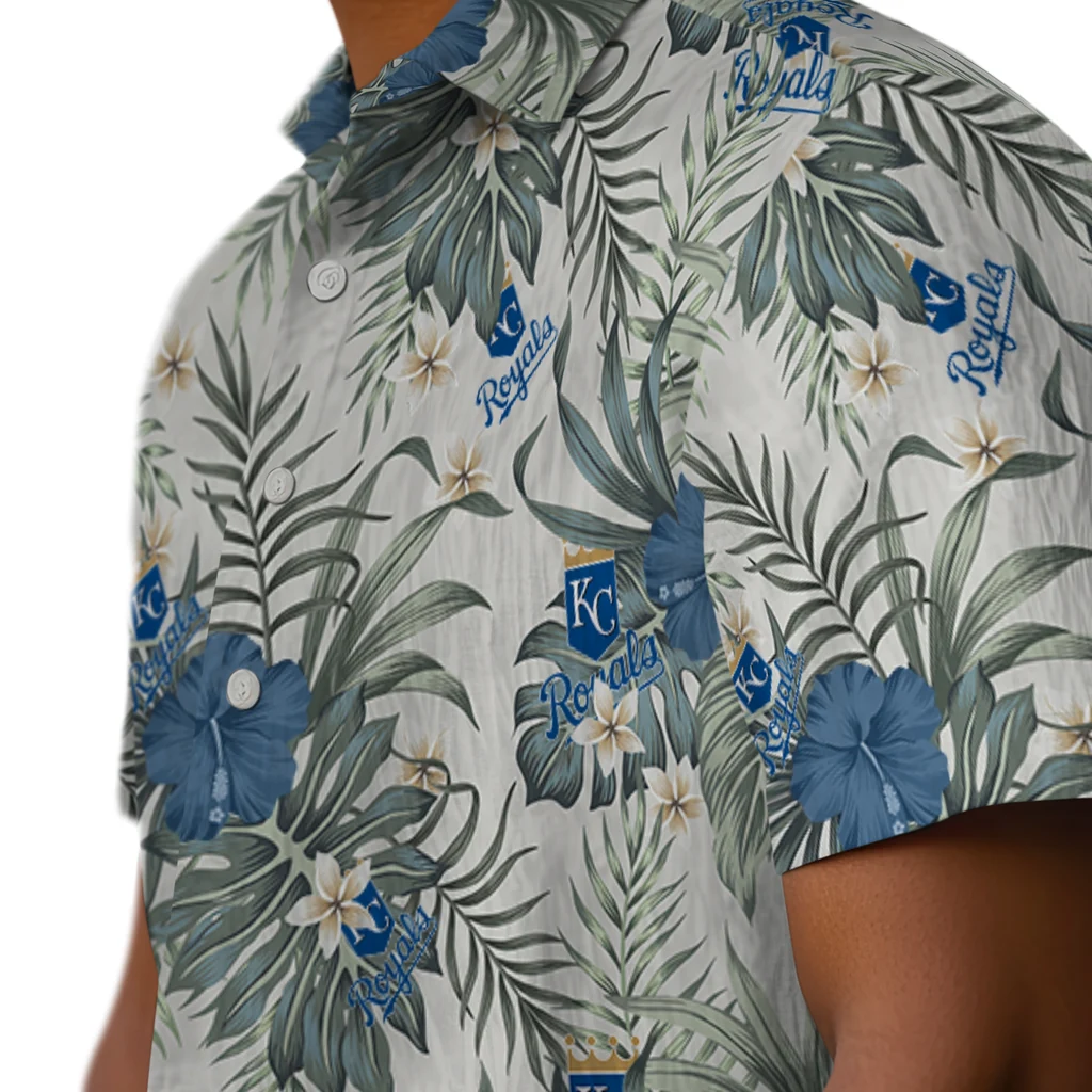 Kansas City Royals Hawaiian Shirt - Hibiscus Designs kansas city royals hibiscus designs beige hawaiian shirts trendy