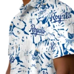 Kansas City Royals Hawaiian Shirt – Hibiscus Overlay