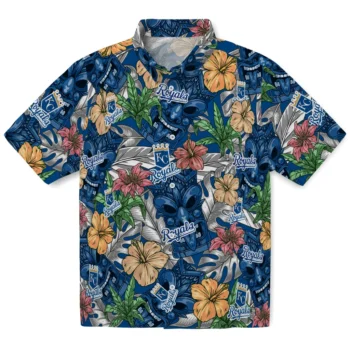 kansas city royals tiki jungle royal blue hawaiian shirts best selling