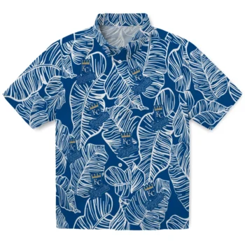 kansas city royals leaf outline royal blue hawaiian shirts best selling