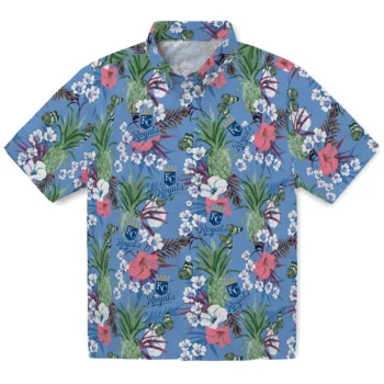kansas city royals pineapple bouquet best sky blue hawaiian shirts best selling