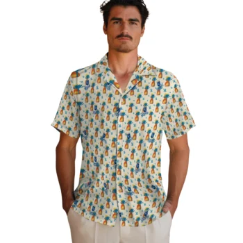 kansas city royals pineapple delight beige hawaiian shirts fashion forward