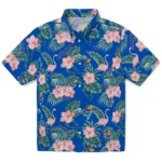 Kansas Jayhawks Hawaiian Shirt – Flamingo and Hibiscus