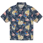 Kansas Jayhawks Hawaiian Shirt – Flamingo Hibiscus