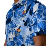 Kansas Jayhawks Hawaiian Shirt – Hibiscus Arrangement