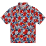 Kansas Jayhawks Hawaiian Shirt – Hibiscus Fiesta