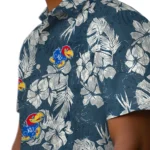 Kansas Jayhawks Hawaiian Shirt – Hibiscus Flowers