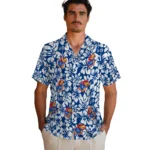 Kansas Jayhawks Hawaiian Shirt – Hibiscus Motif