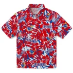 Kansas Jayhawks Hawaiian Shirt – Hibiscus Overlay