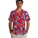 Kansas Jayhawks Hawaiian Shirt – Hibiscus Overlay