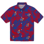 Kansas Jayhawks Hawaiian Shirt – Monstera Layer