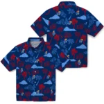 Kansas Jayhawks Hawaiian Shirt – Palm And Clouds