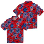 Kansas Jayhawks Hawaiian Shirt – Palm Sunset