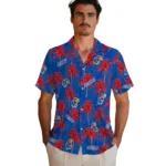 Kansas Jayhawks Hawaiian Shirt – Palm Tree Motif