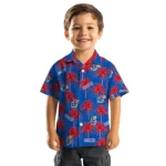 Kansas Jayhawks Hawaiian Shirt – Palm Tree Motif