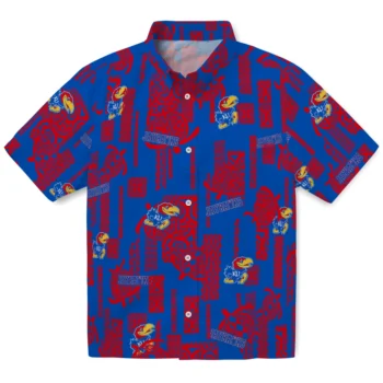 kansas jayhawks turtle lines blue hawaiian shirts best selling