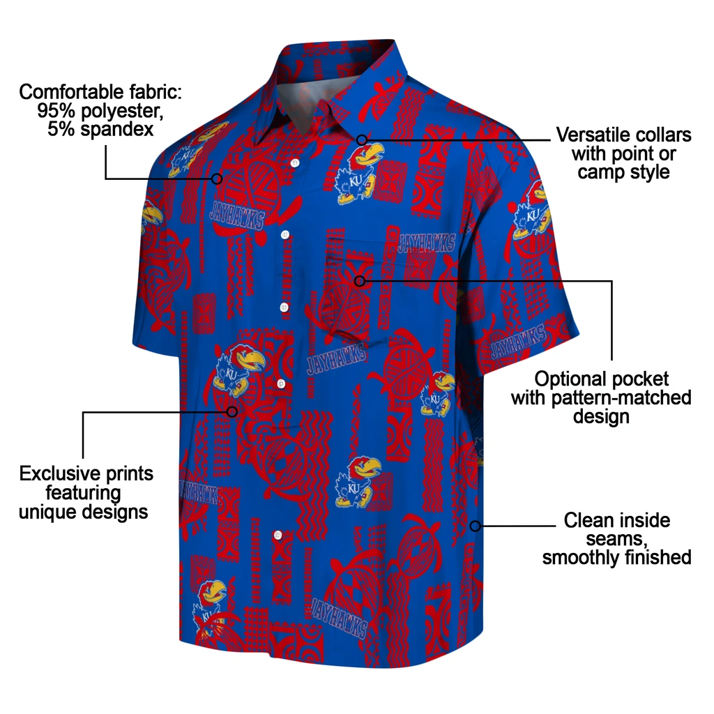 Kansas Jayhawks Hawaiian Shirt - Turtle Lines kansas jayhawks turtle lines blue hawaiian shirts new arrival