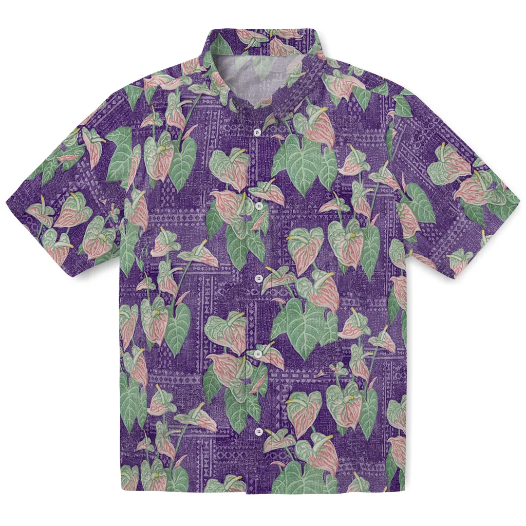 Kansas State Wildcats Hawaiian Shirt - Anthurium Overlay kansas state wildcats anthurium overlay purple hawaiian shirts best selling