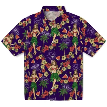 kansas state wildcats hawaiian girls design purple hawaiian shirts best selling