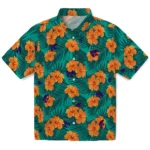 Kansas State Wildcats Hawaiian Shirt – Hibiscus and Palm Leaves