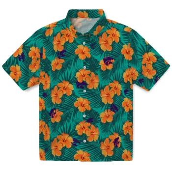 kansas state wildcats hibiscus escape green hawaiian shirts best selling